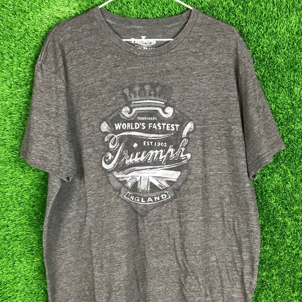 Motorcycle Triumphs England Graphic Tee Shirt
